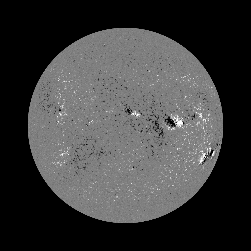 HMI line-of-sight magnetogram of the Sun